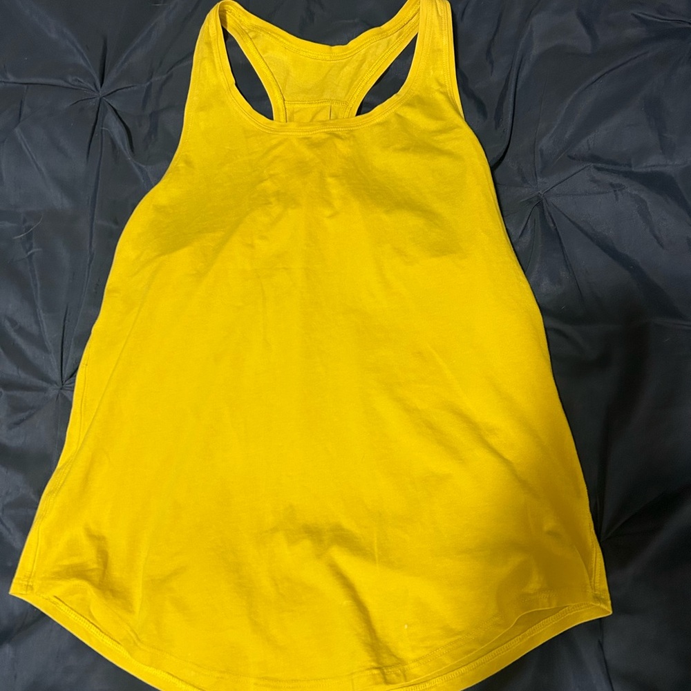 Yellow lululemon tank top